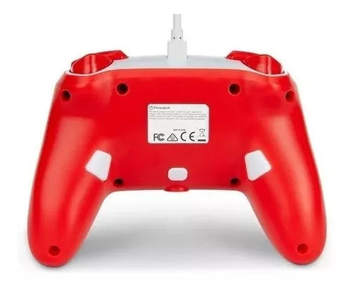 Controle Powera Com Fio Nintendo Switch Mario Red/white Cor Mario - Big House Variedades