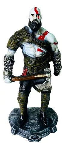 Boneco Estátua Kratos God Of War 4 Resina Estatueta - Big house Variedades