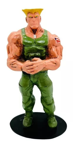 Boneco Estátua Guile Street Fighter De Resina Colecionável - Big House Variedades Oficial