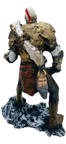 Boneco Kratos Armadura God Of War Ragnarok Estátua Resina - Big House Variedades Oficial