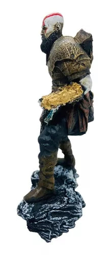 Boneco Kratos Armadura God Of War Ragnarok Estátua Resina - Big House Variedades Oficial