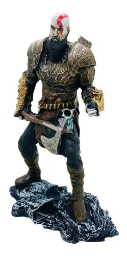 Boneco Kratos Armadura God Of War Ragnarok Estátua Resina - Big House Variedades Oficial